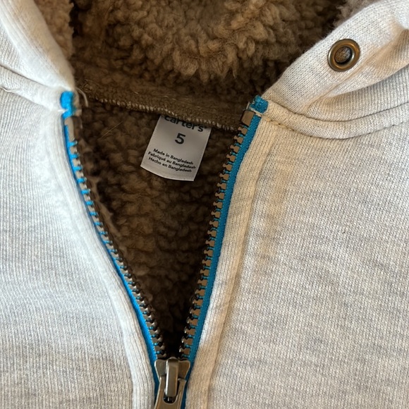 Zip up fleece lined hoodie. - Picture 2 of 2